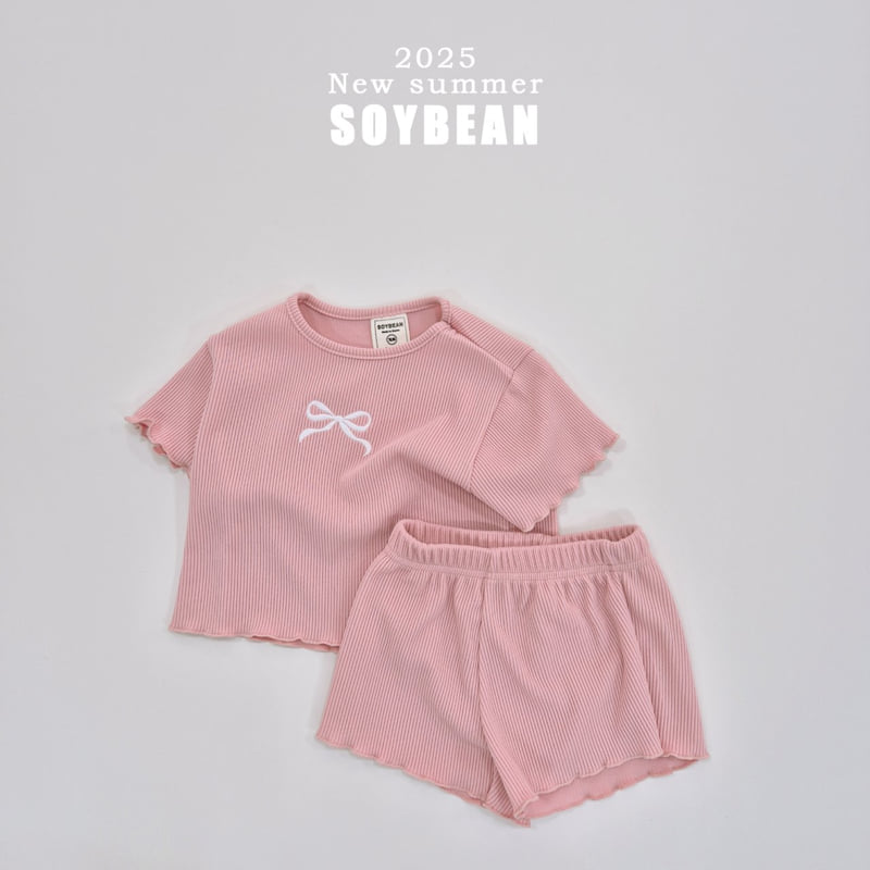 Soybean - Korean Children Fashion - #kidzfashiontrend - Ribbon Embroidery Wave Set - 7