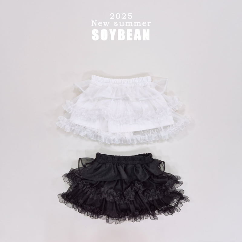 Soybean - Korean Children Fashion - #kidzfashiontrend - Lace Cancan Skirt
