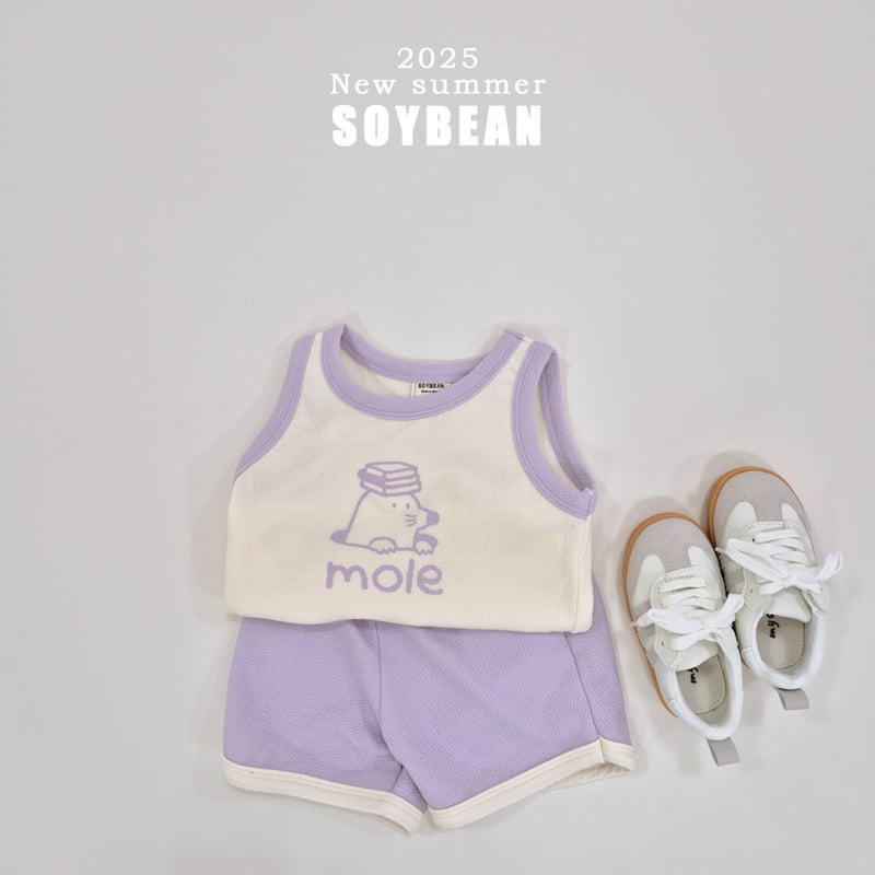 Soybean - Korean Children Fashion - #Kfashion4kids - Mole Friend Top Bottom Set - 4