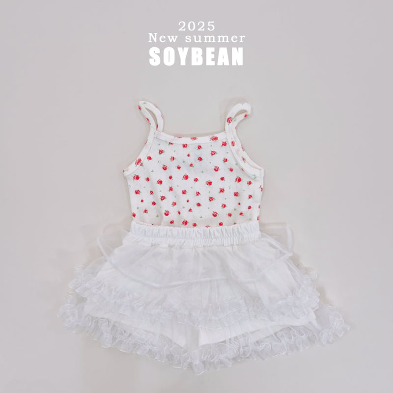 Soybean - Korean Children Fashion - #littlefashionista - Rose Span Strap Sleeveless - 10