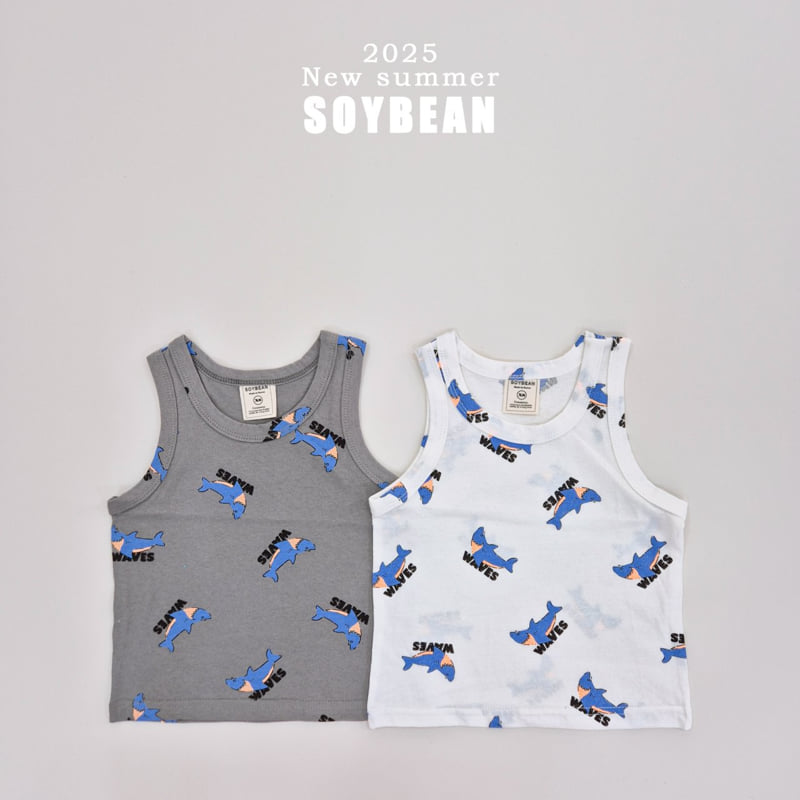 Soybean - Korean Children Fashion - #littlefashionista - Shark Sleeveless - 5