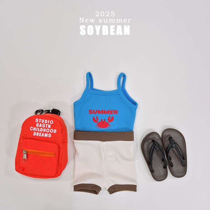 Soybean - Korean Children Fashion - #Kfashion4kids - Little Crab Raglan Top Bottom Set - 4