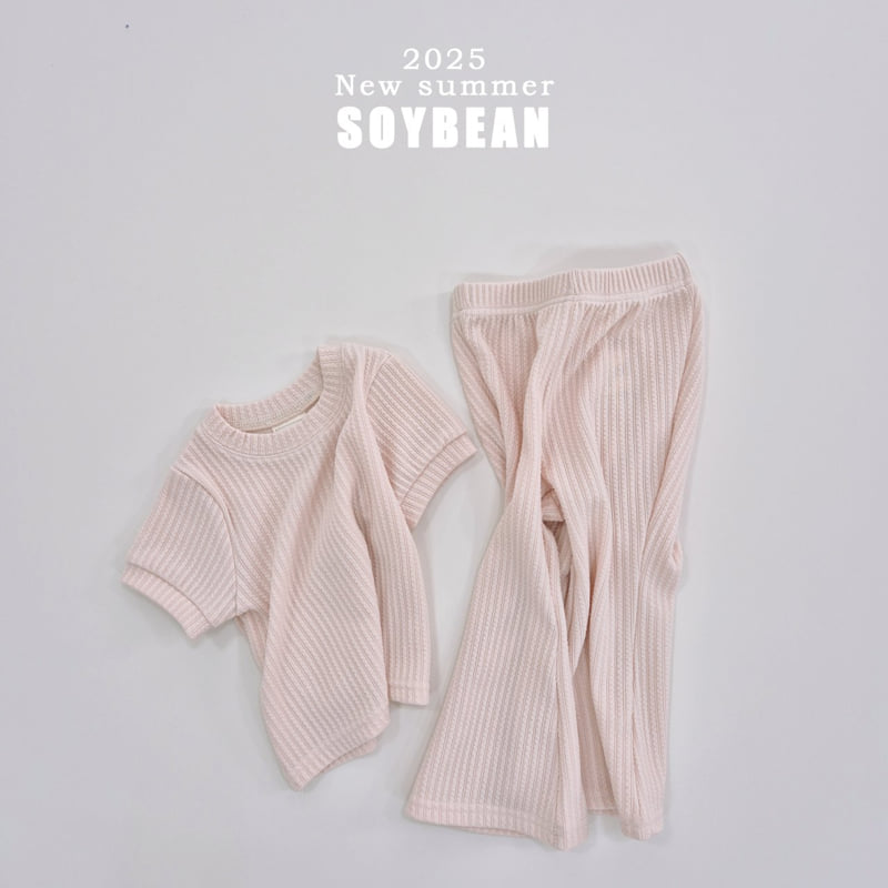 Soybean - Korean Children Fashion - #littlefashionista - Summer Bootcut Top Bottom Set - 11