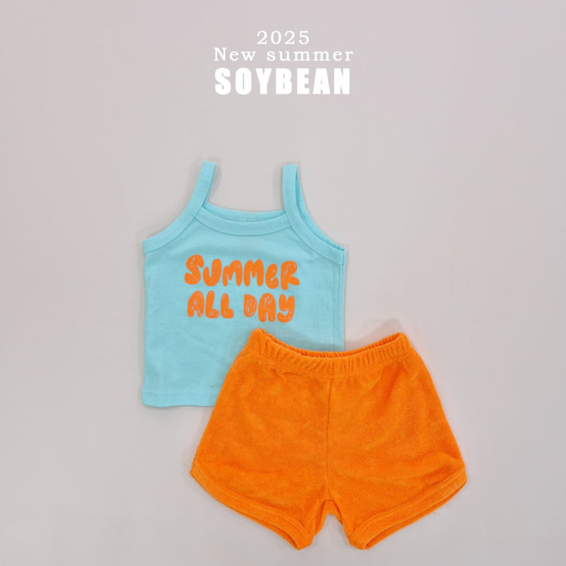 Soybean - Korean Children Fashion - #littlefashionista - Summer Sleeveless Terry Top Bottom Set - 10