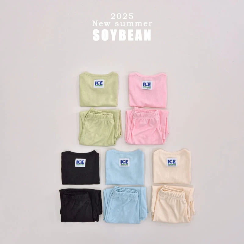 Soybean - Korean Children Fashion - #magicofchildhood - Crop Ice Top Bottom Set