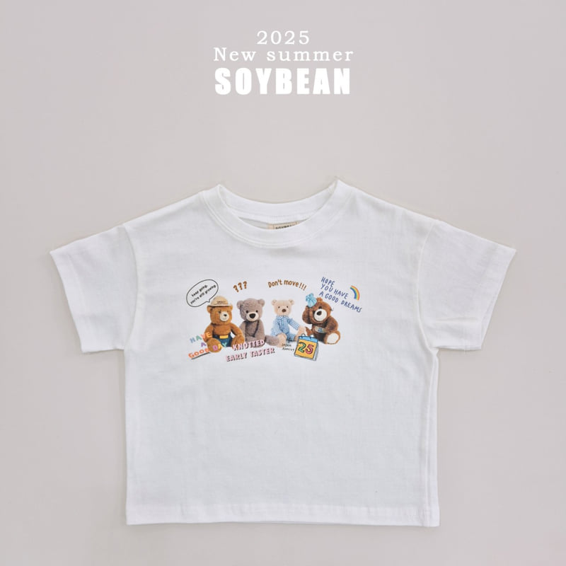Soybean - Korean Children Fashion - #magicofchildhood - Bear Doll Short Sleeve Tee - 10