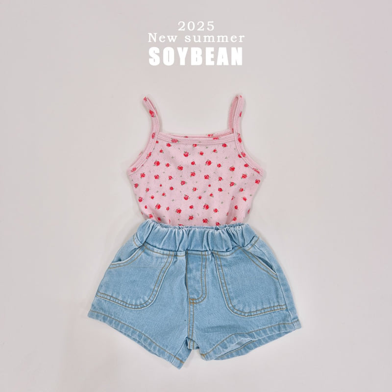 Soybean - Korean Children Fashion - #magicofchildhood - Rose Span Strap Sleeveless - 11