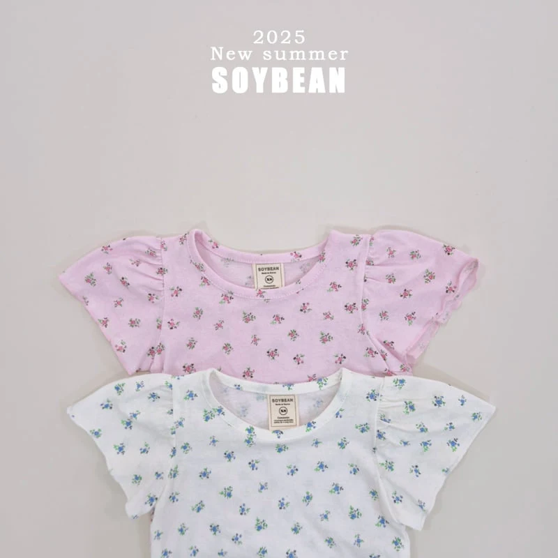 Soybean - Korean Children Fashion - #magicofchildhood - Flower Lovely Tee - 6
