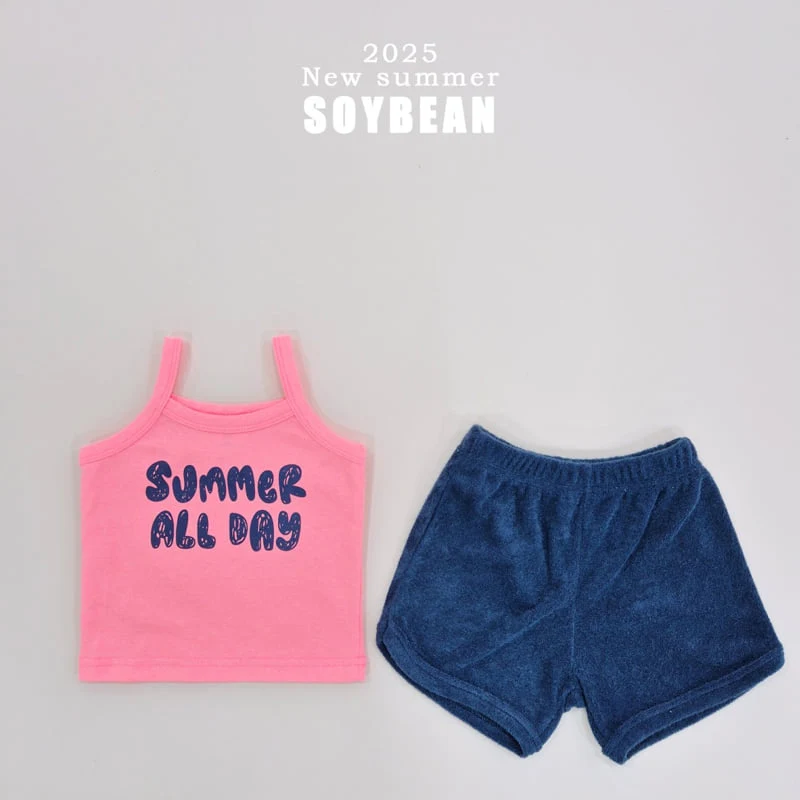 Soybean - Korean Children Fashion - #magicofchildhood - Summer Sleeveless Terry Top Bottom Set - 11