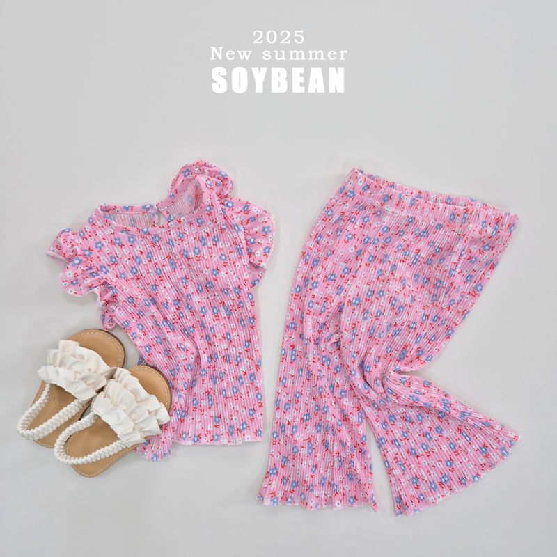 Soybean - Korean Children Fashion - #magicofchildhood - Pleated Frill Top Bottom Set - 4