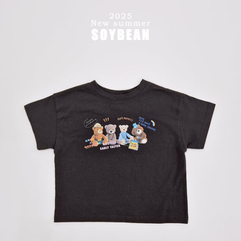 Soybean - Korean Children Fashion - #minifashionista - Bear Doll Short Sleeve Tee - 11
