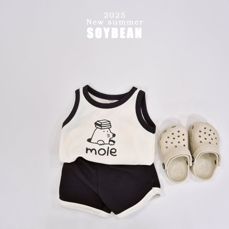 Soybean - Korean Children Fashion - #minifashionista - Mole Friend Top Bottom Set - 6