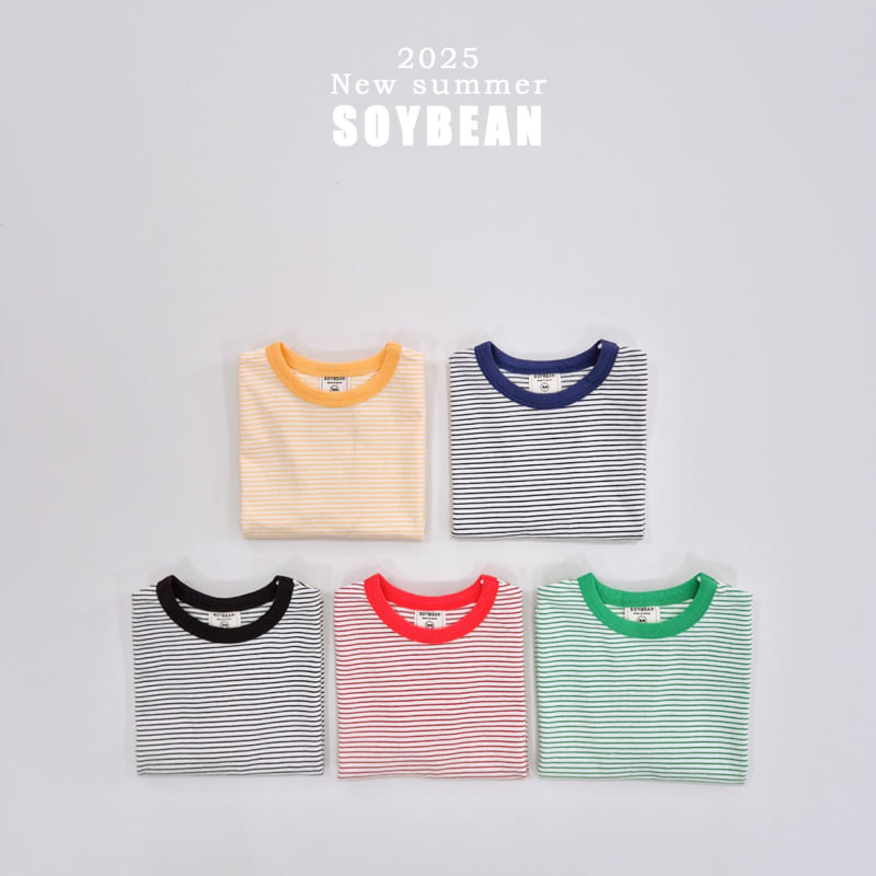 Soybean - Korean Children Fashion - #minifashionista - Captain Stripe Short Sleeve Tee