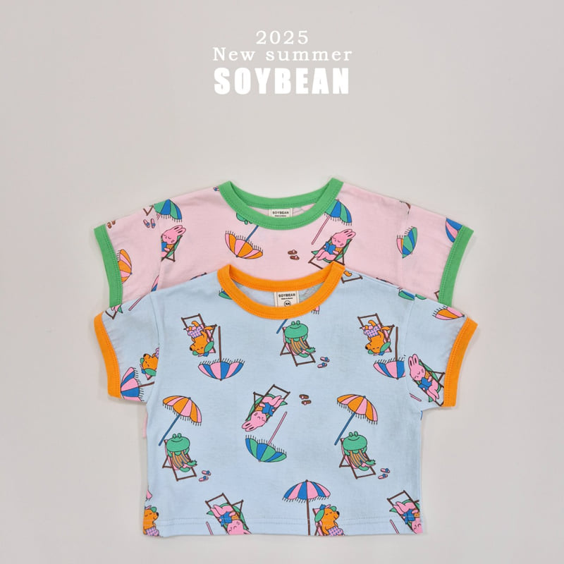 Soybean - Korean Children Fashion - #minifashionista - Vacation Ringer Top Bottom Set - 7