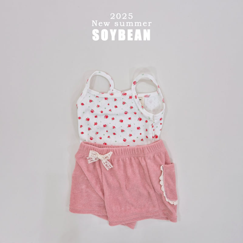 Soybean - Korean Children Fashion - #minifashionista - Rose Span Strap Sleeveless - 12