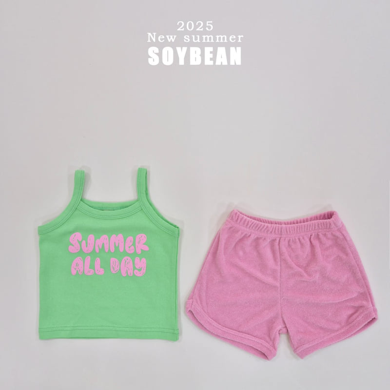 Soybean - Korean Children Fashion - #minifashionista - Summer Sleeveless Terry Top Bottom Set - 12