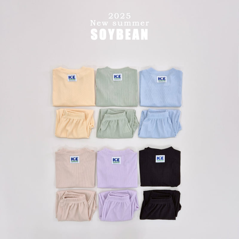 Soybean - Korean Children Fashion - #prettylittlegirls - Ice Pleated Top Bottom Set