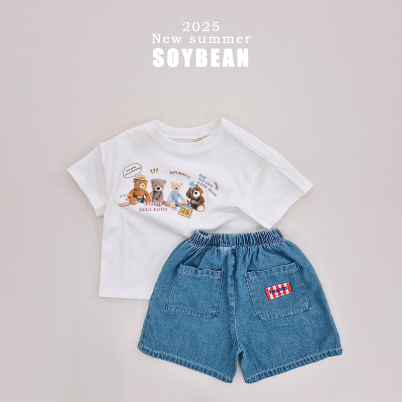 Soybean - Korean Children Fashion - #prettylittlegirls - Bear Doll Short Sleeve Tee - 12