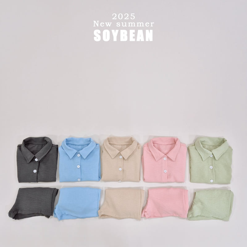 Soybean - Korean Children Fashion - #prettylittlegirls - Air Conditioner Shirt Top Bottom Set - 8