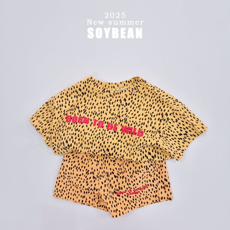 Soybean - Korean Children Fashion - #prettylittlegirls - Short Sleeve Leopard Tee - 12