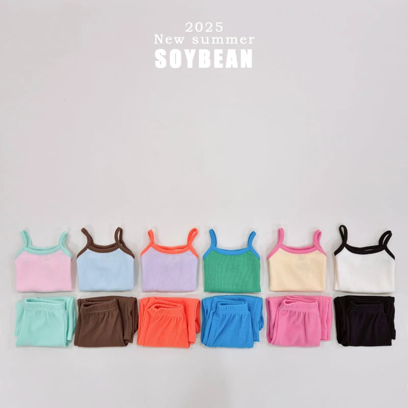 Soybean - Korean Children Fashion - #prettylittlegirls - Jelly Pop Sleeveless Top Bottom Set - 9