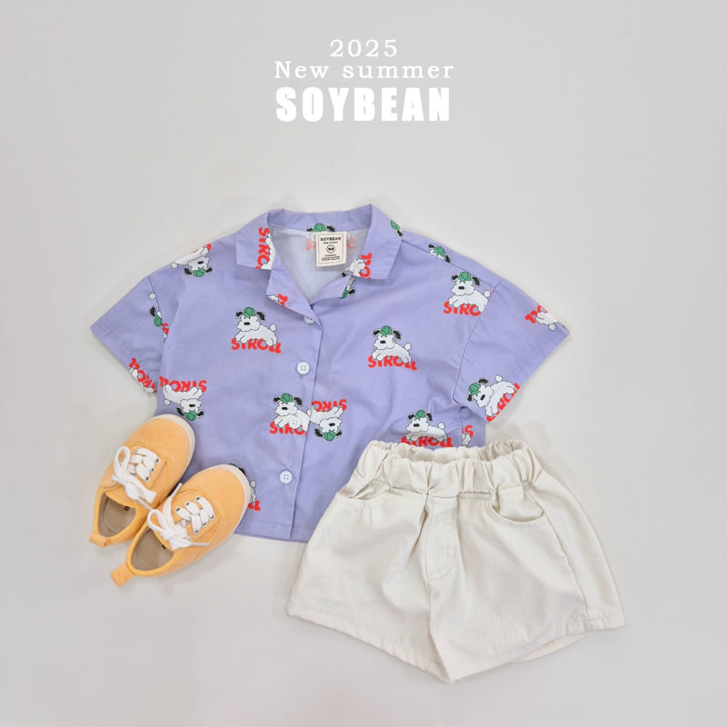 Soybean - Korean Children Fashion - #prettylittlegirls - Puppy Half Open Shirt - 6