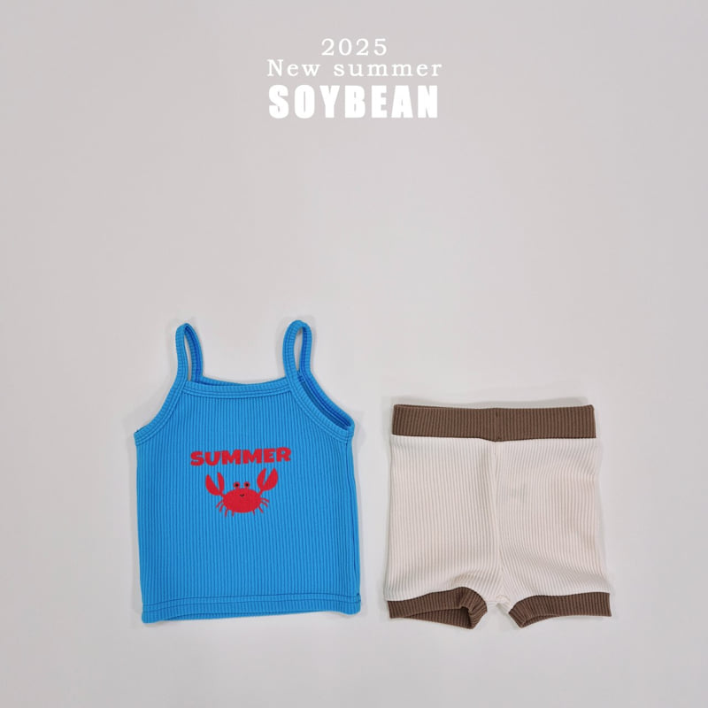 Soybean - Korean Children Fashion - #prettylittlegirls - Little Crab Raglan Top Bottom Set - 7
