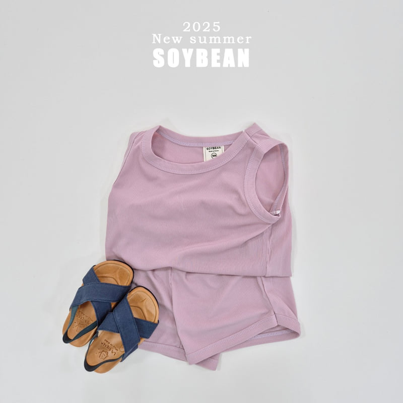 Soybean - Korean Children Fashion - #prettylittlegirls - Cool Sleeveless Top Bottom Set - 6