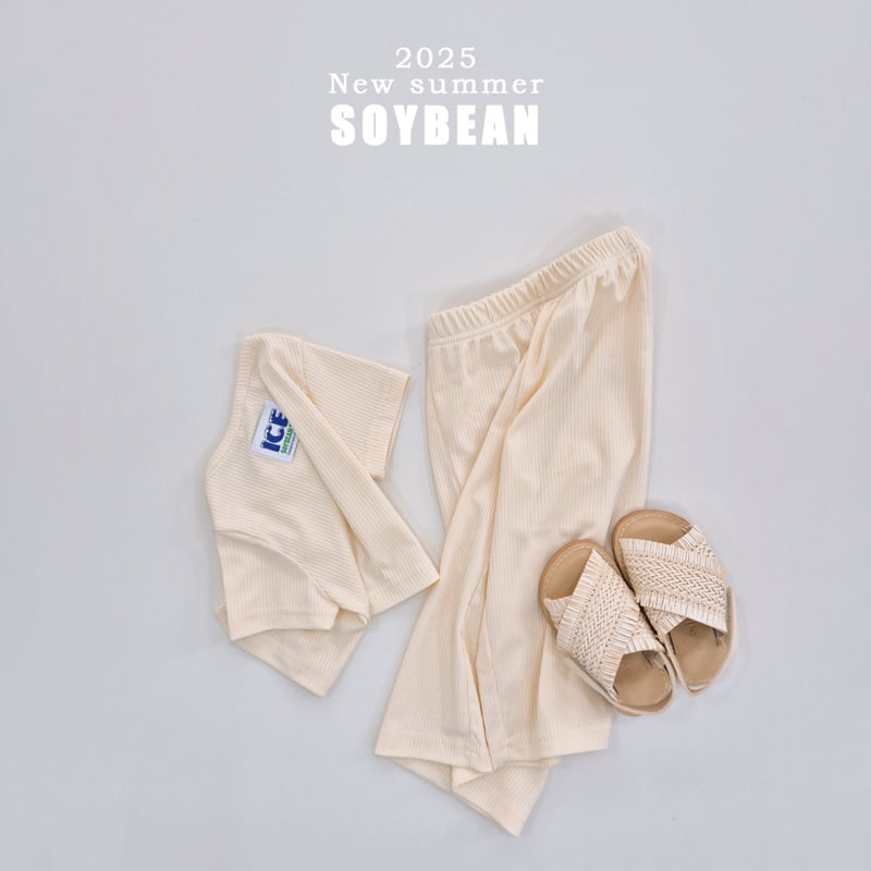 Soybean - Korean Children Fashion - #stylishchildhood - Crop Ice Top Bottom Set - 6