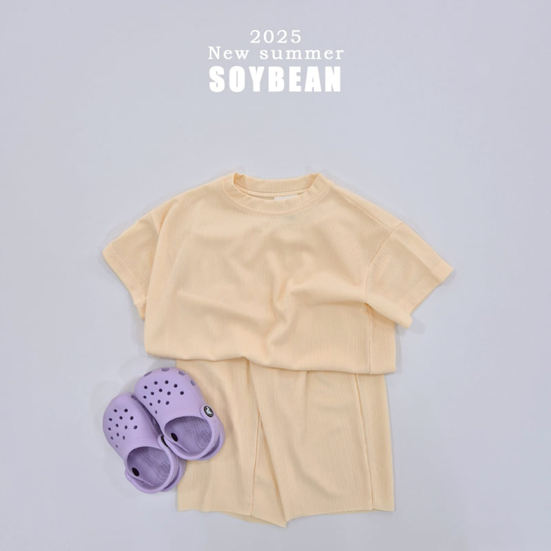 Soybean - Korean Children Fashion - #toddlerclothing - Ice Pleated Top Bottom Set - 4