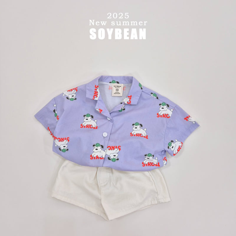 Soybean - Korean Children Fashion - #stylishchildhood - Puppy Half Open Shirt - 9