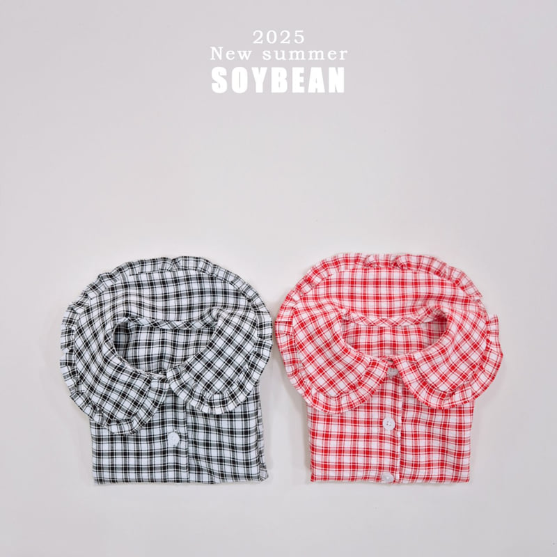 Soybean - Korean Children Fashion - #todddlerfashion - Check Frill Blouse - 11