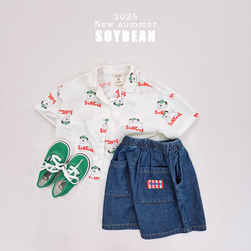 Soybean - Korean Children Fashion - #todddlerfashion - Puppy Half Open Shirt - 7