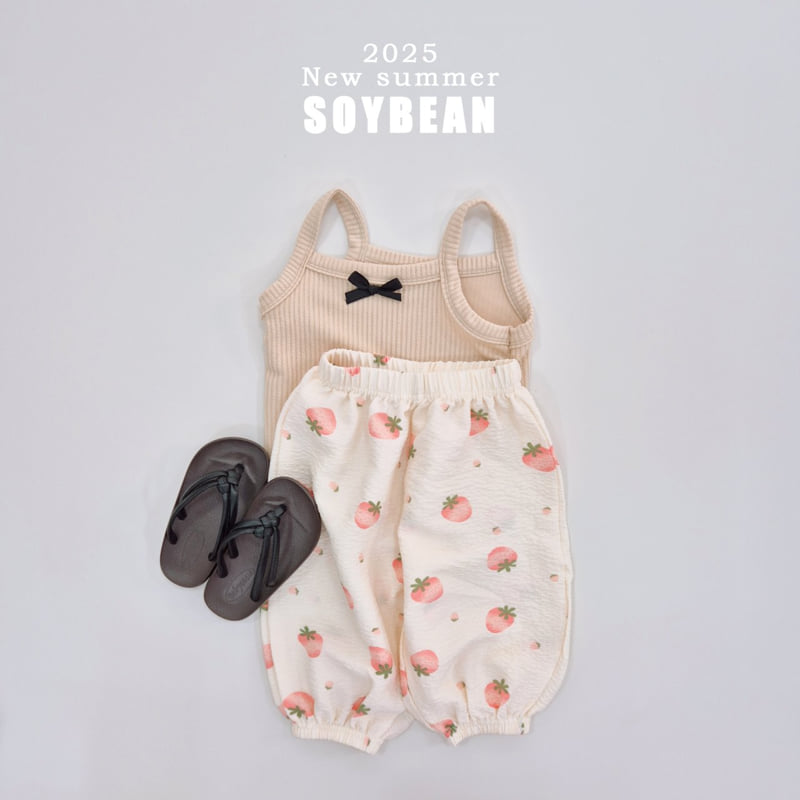 Soybean - Korean Children Fashion - #toddlerclothing - Ribbon Strap Sleeveless - 6