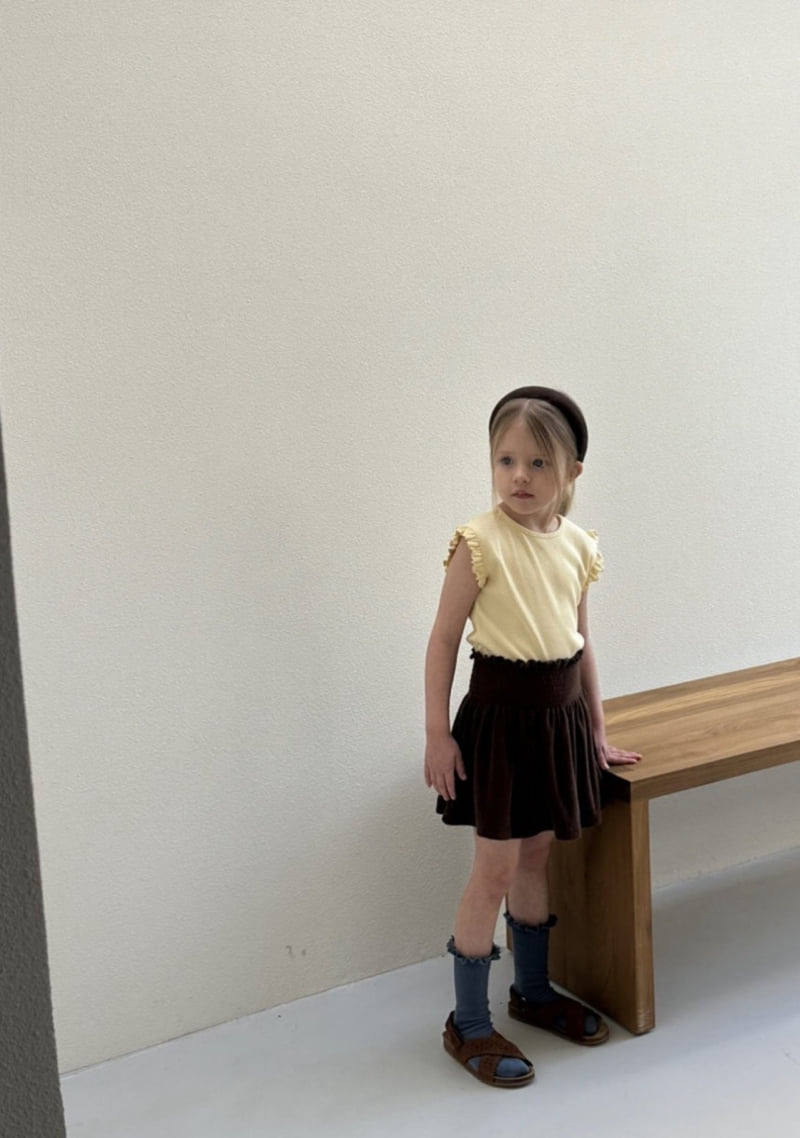 Soye - Korean Children Fashion - #kidzfashiontrend - Terry Shirred Skirt - 4