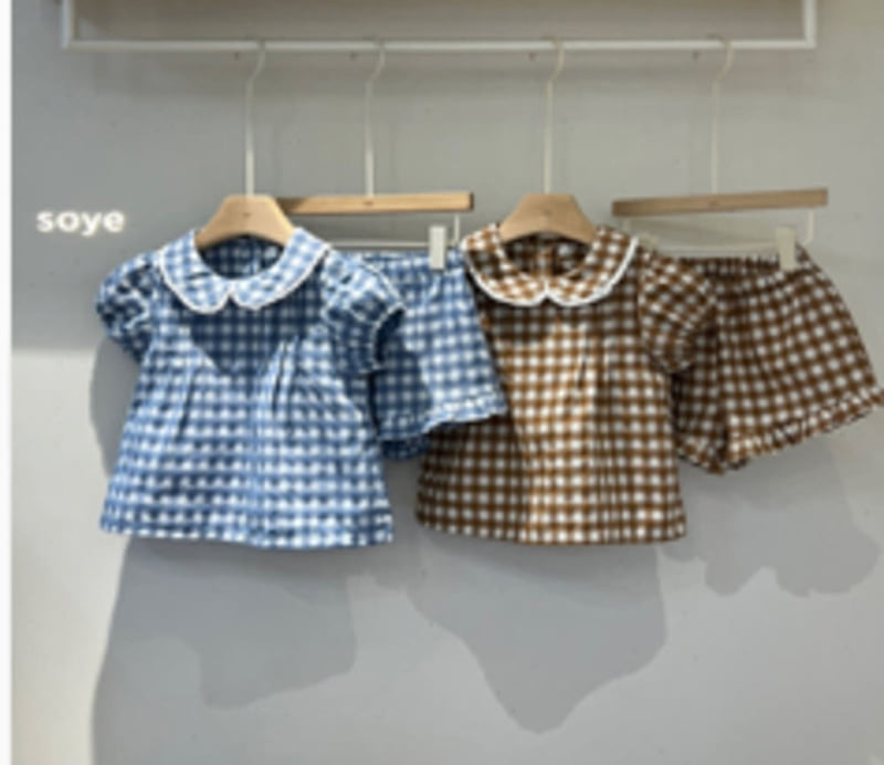 Soye - Korean Children Fashion - #childofig - Shop Check Set