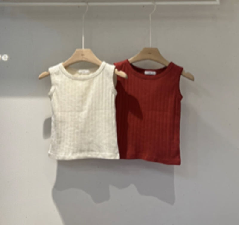 Soye - Korean Children Fashion - #childrensboutique - Eyelet Pin Sleeveless