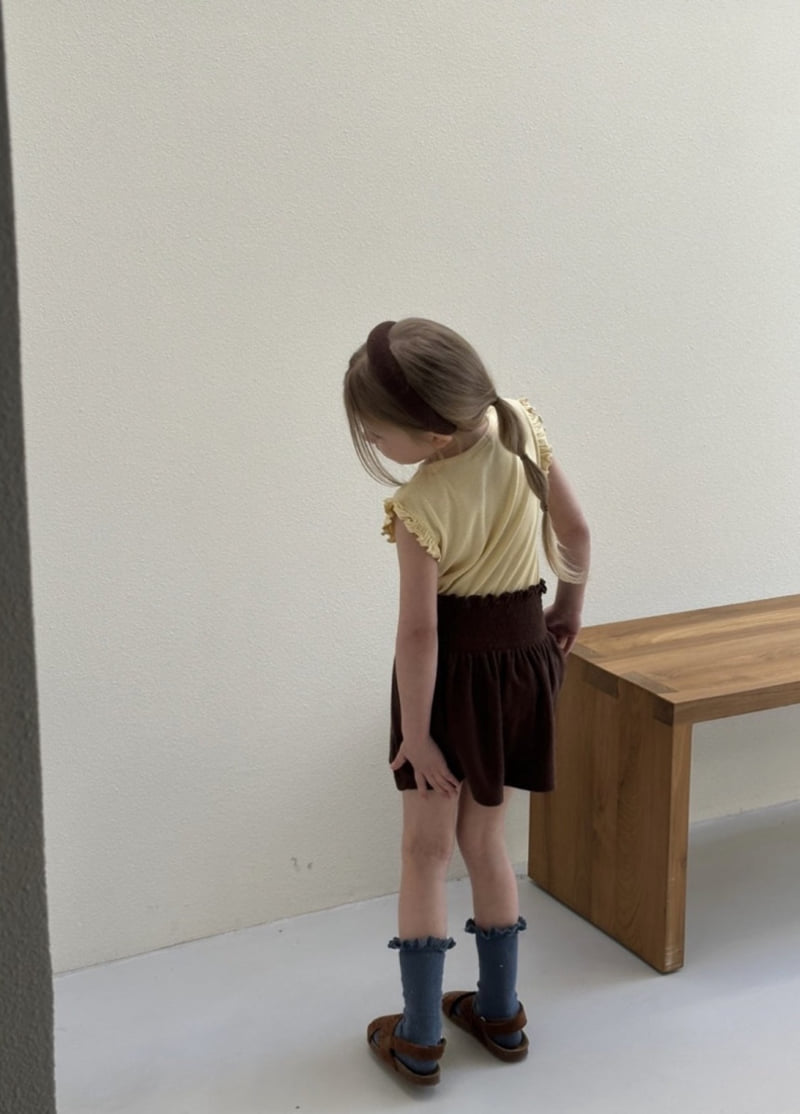 Soye - Korean Children Fashion - #kidzfashiontrend - Terry Shirred Skirt - 3
