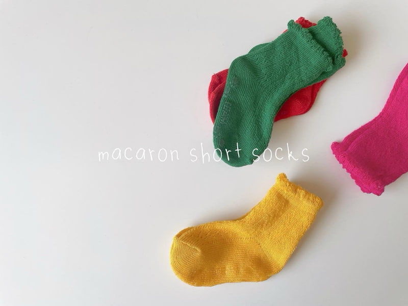 Teamand - Korean Baby Fashion - #babyboutique - Macaron Short Socks Set