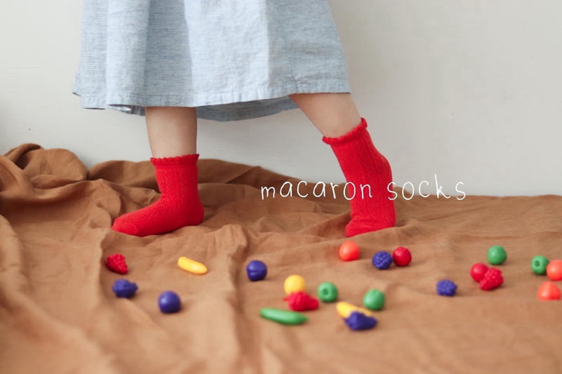Teamand - Korean Baby Fashion - #babyboutiqueclothing - Macaron Short Socks Set - 2