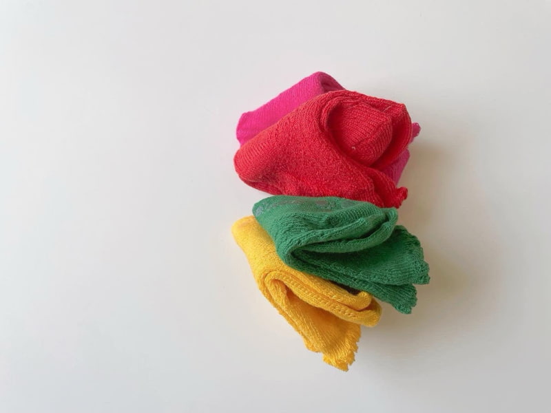Teamand - Korean Baby Fashion - #babylifestyle - Macaron Short Socks Set - 7
