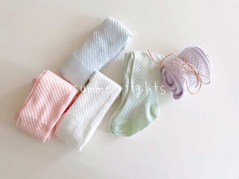 Teamand - Korean Baby Fashion - #babyoutfit - Summer Waffle Tights - 9
