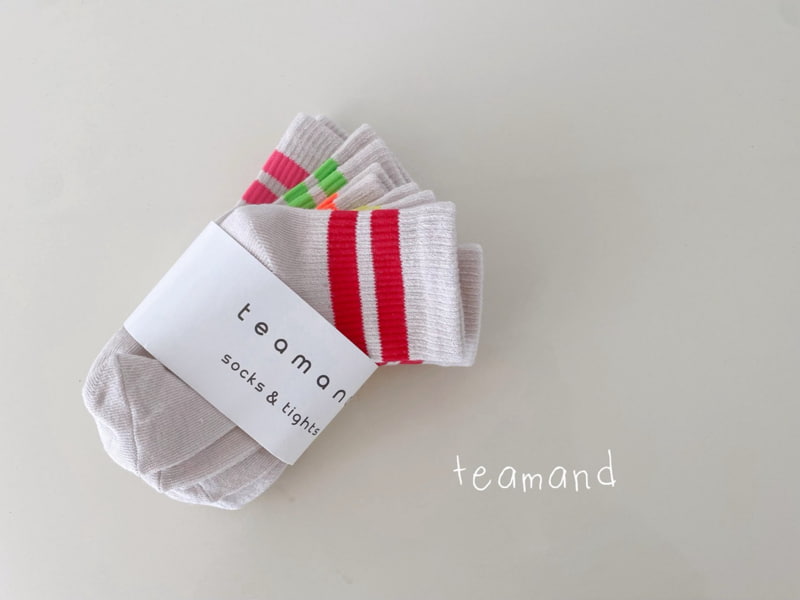Teamand - Korean Baby Fashion - #smilingbaby - Two-Line Neon Set - 6