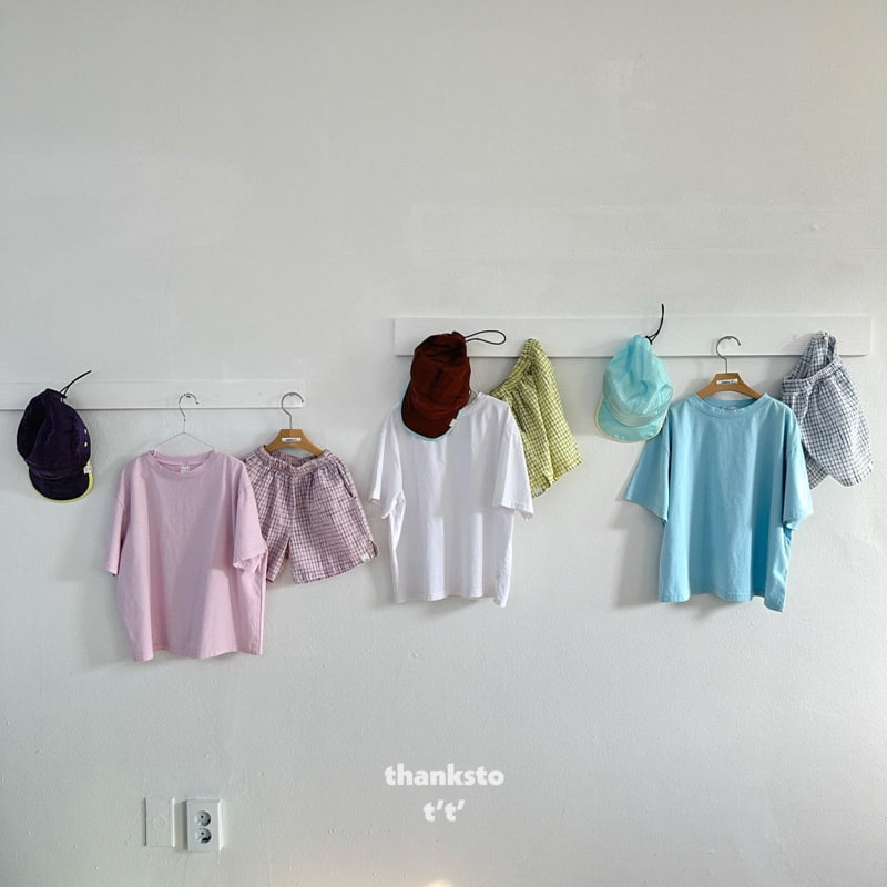 Thanksto TT - Korean Children Fashion - #childofig - Basic Short Sleeve Tee - 5