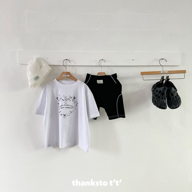 Thanksto TT - Korean Children Fashion - #childofig - Love Rabbit Tee - 2