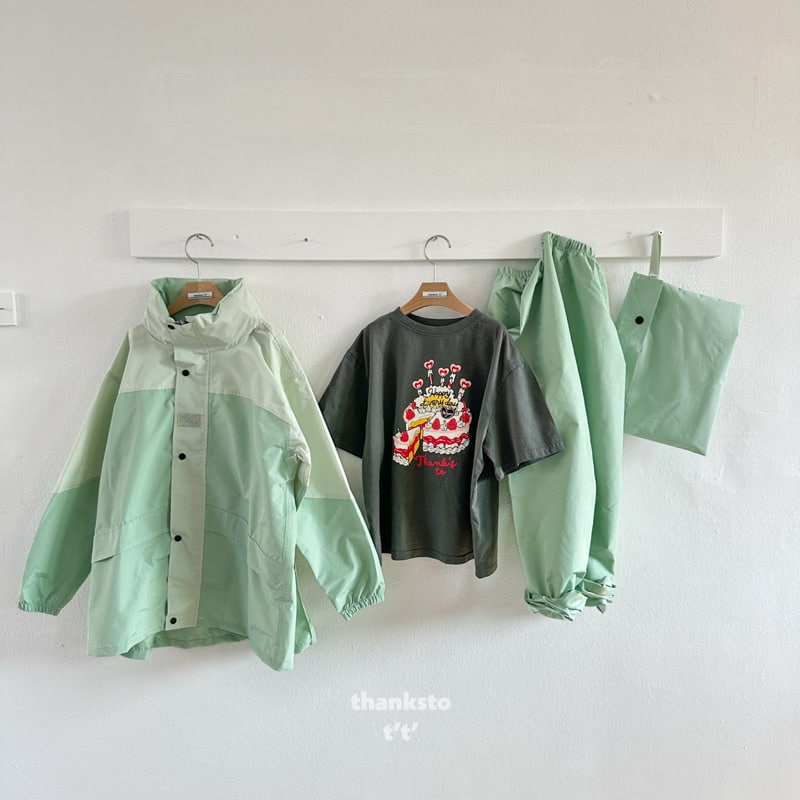 Thanksto TT - Korean Children Fashion - #designkidswear - Rainpack Jacket - 3