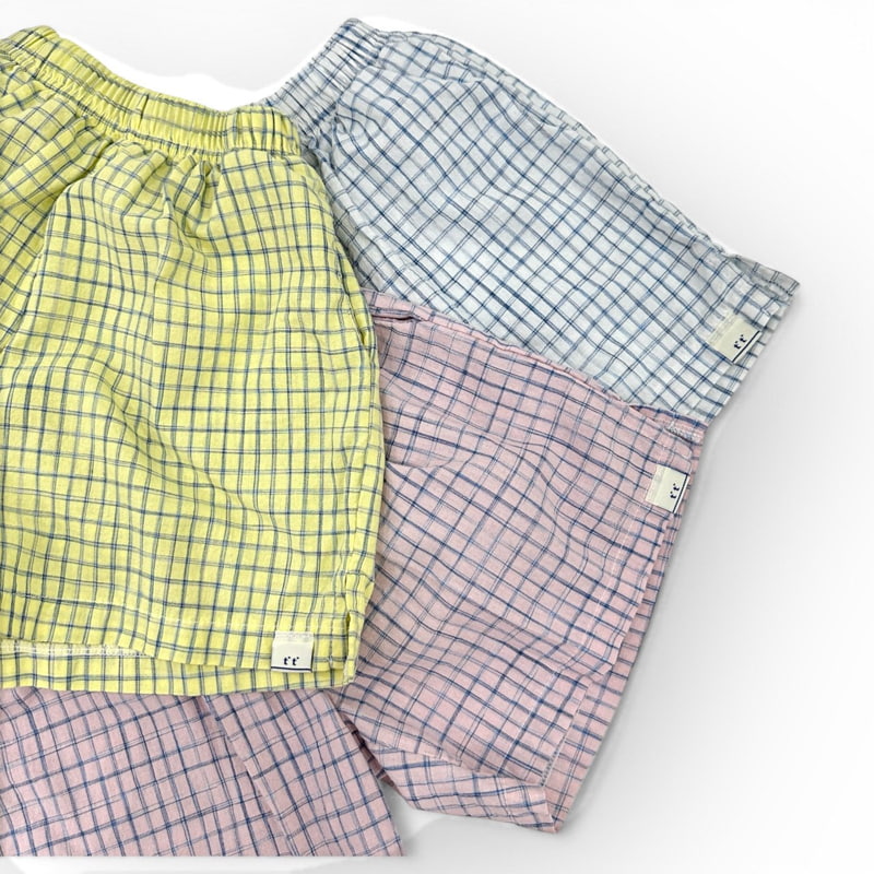 Thanksto TT - Korean Children Fashion - #discoveringself - Square Check Pants - 2