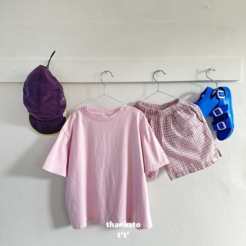 Thanksto TT - Korean Children Fashion - #kidsstore - Square Check Pants - 5