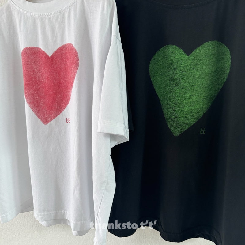 Thanksto TT - Korean Children Fashion - #kidzfashiontrend - Heart Tee - 3