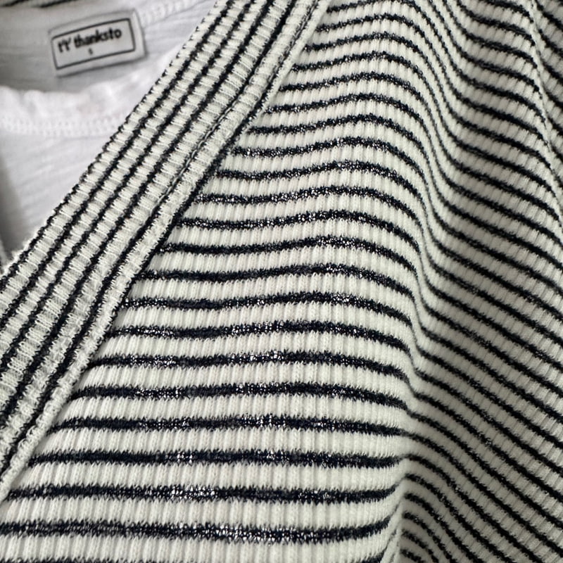 Thanksto TT - Korean Children Fashion - #magicofchildhood - Stripe Rib Cardigan - 3
